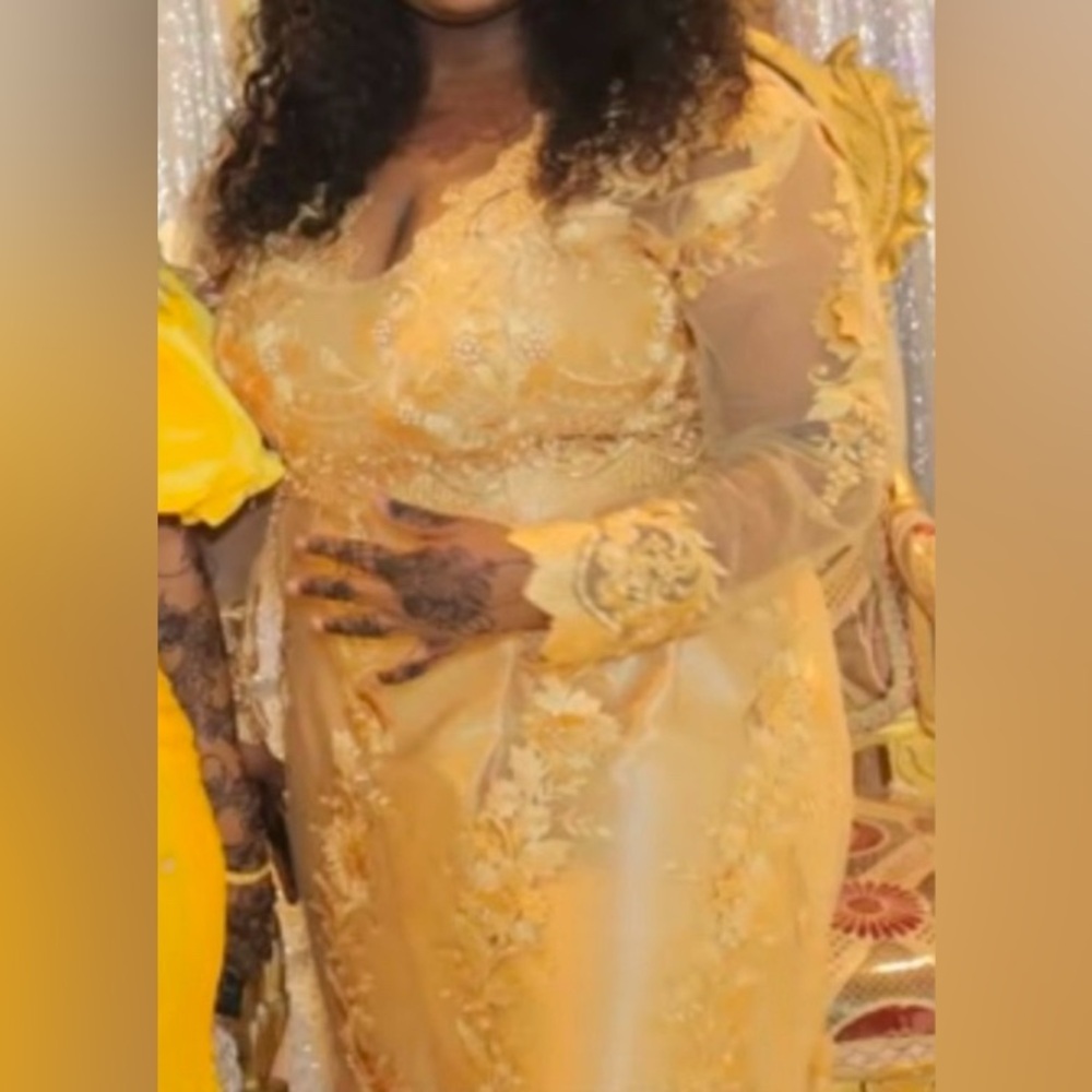 Gold African dress
